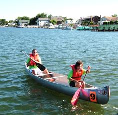 A boat actively racing